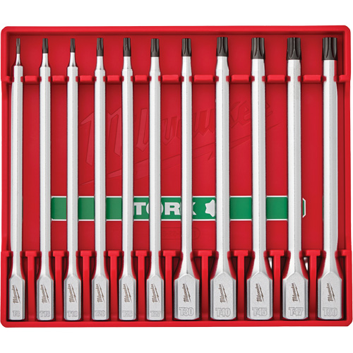 Long Bit Socket Set, Torx&reg;, 1/4"/3/8" Drive, 11 Pcs Waymarc Industries Inc