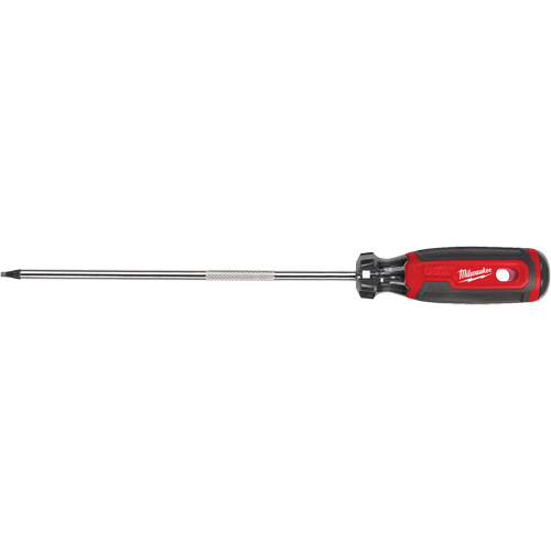 Square Screwdriver, #2 Tip, 12-7/10" L, Cushion Grip Handle Waymarc Industries Inc