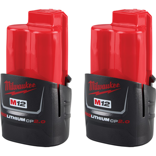 M12 REDLITHIUM CP2.0 Compact Batteries, Lithium-Ion, 12 V, 2 Ah Waymarc Industries Inc