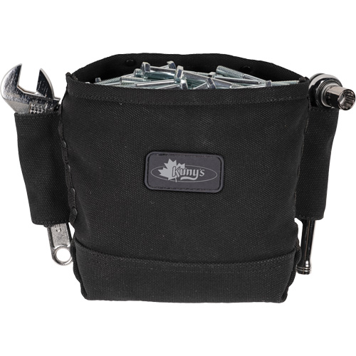 Phantom Collection Nut & Bolt Bag with 2 Sleeves, Canvas, 3 Pockets, Black Waymarc Industries Inc