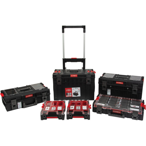Ensemble de d&eacute;part roulant de coffres &agrave; outils Arx de 5 morceaux, 25-1/5" x 19" x 54-3/5", Noir Waymarc Industries Inc