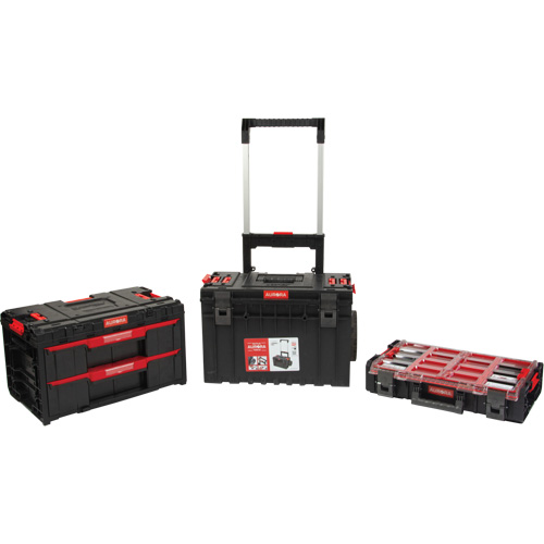 Ensemble de d&eacute;part roulant de coffres &agrave; outils Arx de 3 morceaux, 25-1/5" x 19" x 42-2/5", Noir Waymarc Industries Inc