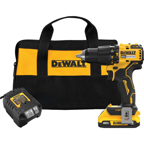 MAX* Brushless Cordless Hammer Drill Kit, Lithium-Ion, 20 V, 1/2" Chuck Waymarc Industries Inc