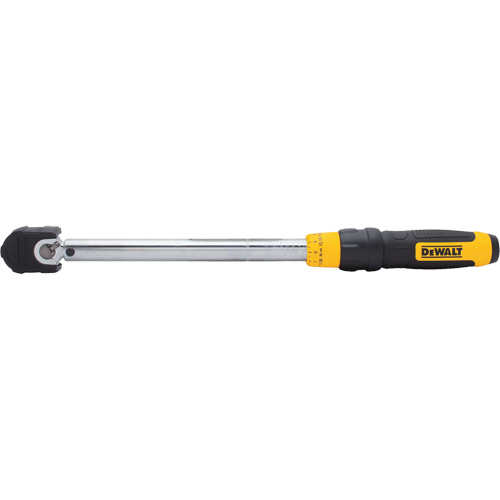 Cl&eacute; dynamom&eacute;trique &agrave; microm&egrave;tre, &agrave; cliquer, Entraînement 3/8" carr&eacute;, 20 - 100 lb-pi/27,11-135. 58 N.m Waymarc Industries Inc