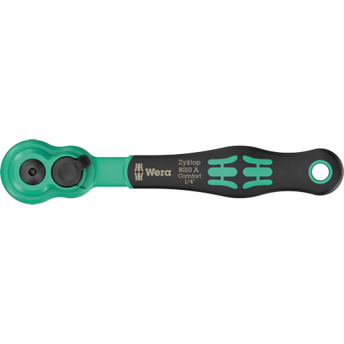 A Zyklop Comfort Ratchet with Reversing Lever, 1/4" Drive, Ergonomic Handle Waymarc Industries Inc