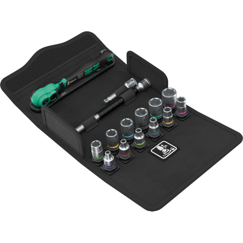 Jeu de cl&eacute; &agrave; cliquet SA 13 Zyklop Comfort avec levier dinversion, 15 Mcx, Prise de 1/4" Waymarc Industries Inc