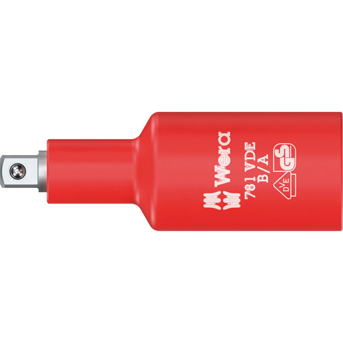 Adaptateur isol&eacute; VDE B/A, Prise 3/8", Douille 1/4", 2,59" lo, Sph&eacute;rique Waymarc Industries Inc