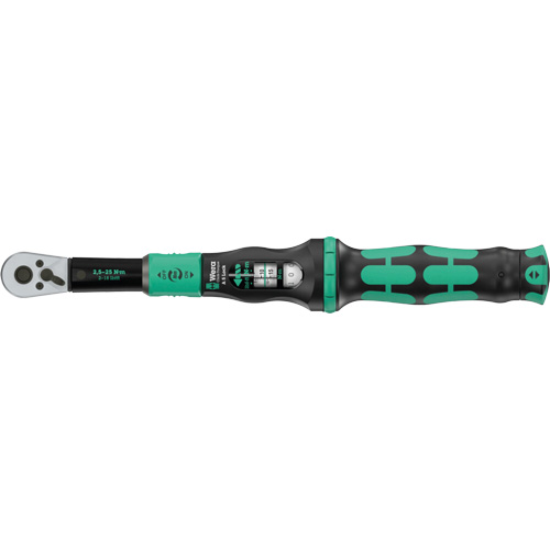 Cl&eacute; dynamom&eacute;trique Click-Torque Lock A 5 r&eacute;glable avec fonction Torque Lock, &agrave; cliquer, Entraînement 1/4" carr&eacute;, 1 - 18 lb-pi Waymarc Industries Inc
