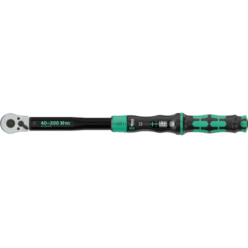 Cl&eacute; dynamom&eacute;trique Click-Torque Lock C 3 r&eacute;glable avec fonction Torque Lock, &agrave; cliquer, Entraînement 1/2" carr&eacute;, 30 - 146 lb-pi Waymarc Industries Inc