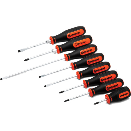 Dual Material Screwdriver Set, 8 Pcs. Waymarc Industries Inc