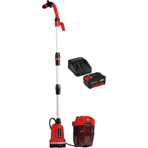 Pompe &agrave; eau propre pour baril de pluie sans fil avec batterie 4 Ah et ensemble de d&eacute;part de chargeur, 18 V, 792,5 gal./min Waymarc Industries Inc