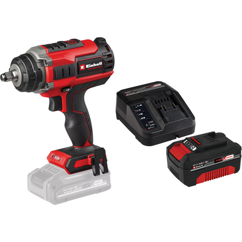 Cl&eacute; &agrave; chocs professionnelle sans fil avec batterie 4 Ah PXC et ensemble de d&eacute;part de chargeur, 18 V, Mandrin 1/2" Waymarc Industries Inc