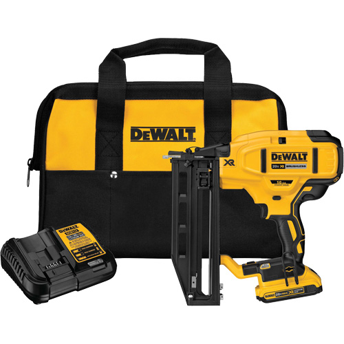 Ensemble de cloueuse droite sans fil pour la finition de cal 16 XR, 20 V, Lithium-ion Waymarc Industries Inc