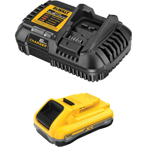 XR POWERPACK Battery & Charger Kit, Lithium-Ion, 20 V, 4 Ah Waymarc Industries Inc