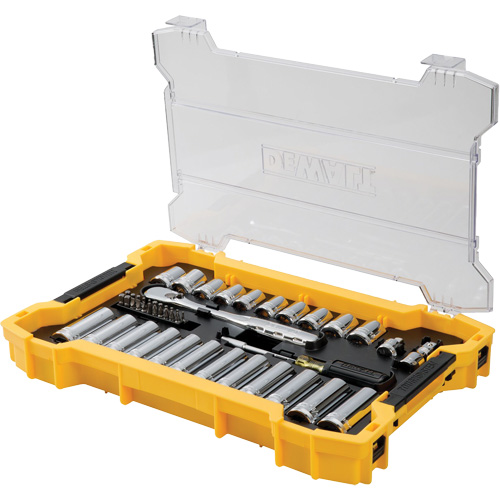 Jeu d'outils 3/8" & 1/2" pour m&eacute;canicien avec plateau & couvercle TOUGHSYSTEM 2.0 Waymarc Industries Inc