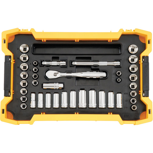 Jeu d'outils 3/8" & 1/2" pour m&eacute;canicien avec plateau & couvercle TOUGHSYSTEM 2.0 Waymarc Industries Inc