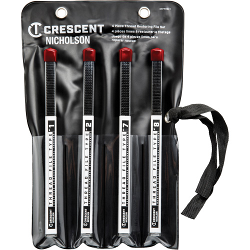 Jeu de 4 limes de restauration de filets?, Carr&eacute;e, 9" Waymarc Industries Inc
