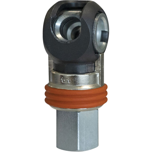 Raccord industriel rapide basculant TOPQUIK SC, Acier nickel&eacute;, 3/8", NPT femelle, 360 PSI Waymarc Industries Inc