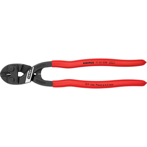 CoBolt&reg; High Leverage XL Compact Bolt Cutters with Notched Blade, 10" L, Center Cut Waymarc Industries Inc