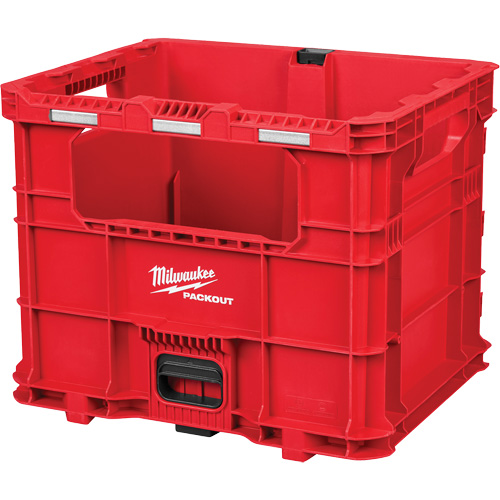 PACKOUT XL Crate, 15-3/4" x 18-5/8" x 15", Black/Red Waymarc Industries Inc
