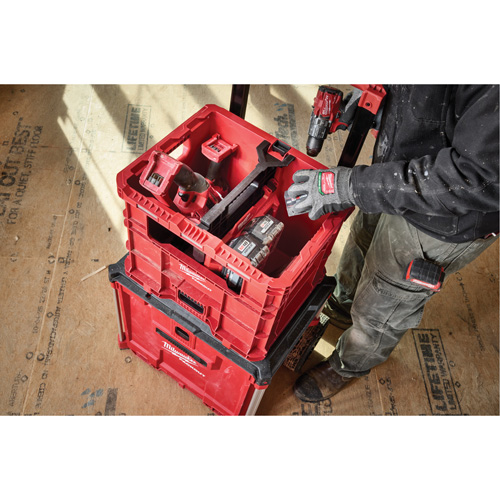 PACKOUT XL Crate, 15-3/4" x 18-5/8" x 15", Black/Red Waymarc Industries Inc