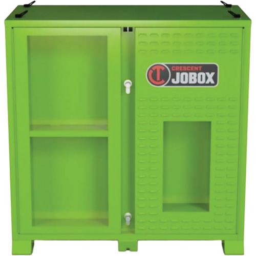 Armoire ventil&eacute;e pour le rangement d'&eacute;PI sur place, Acier, Vert lime haute visibilit&eacute; Waymarc Industries Inc