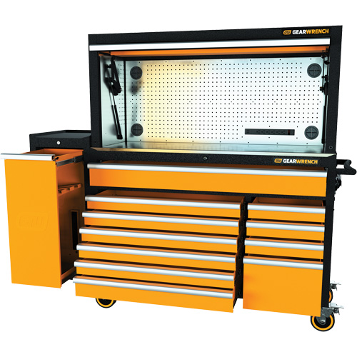 Jeu d'outils pour maître m&eacute;canicien MEGAMOD dans des plateaux en mousse modulaire de premi&egrave;re qualit&eacute; avec rangement pour les outils et l&eacute;quipement datelier, 1331 morcea Waymarc Industries Inc
