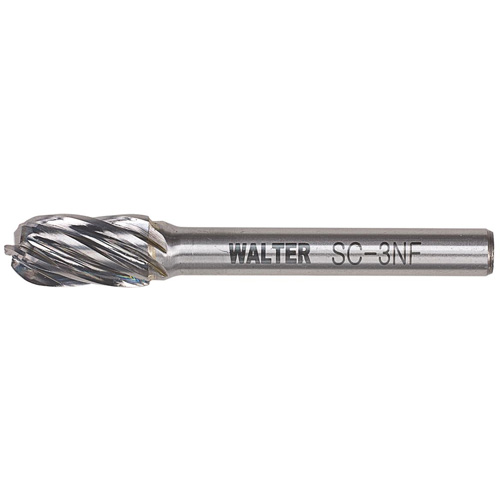 Fraise double au carbure avec tige cylindrique &agrave; pointe ronde, 1/2" dia., 1" profondeur de la coupe Waymarc Industries Inc