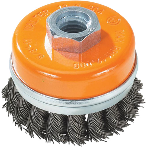 Brosse &agrave; fils nou&eacute;s torsad&eacute;s, 5" dia. x 5/8"-11 arbre Waymarc Industries Inc