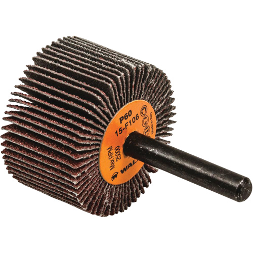 Flap Wheels-Coolcut Flap Wheels, Aluminum Oxide, 60 Grit, 1-1/2" x 1" x 1/4" Waymarc Industries Inc