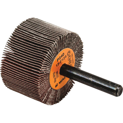 Flap Wheels-Coolcut Flap Wheels, Aluminum Oxide, 240 Grit, 1-1/2" x 1" x 1/4" Waymarc Industries Inc