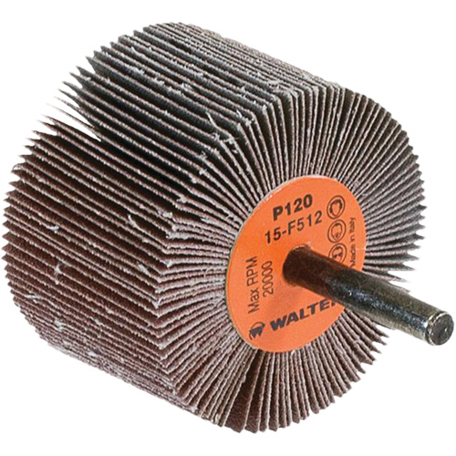 Flap Wheels-Coolcut Flap Wheels, Aluminum Oxide, 120 Grit, 2-1/2" x 1-1/2" x 1/4" Waymarc Industries Inc