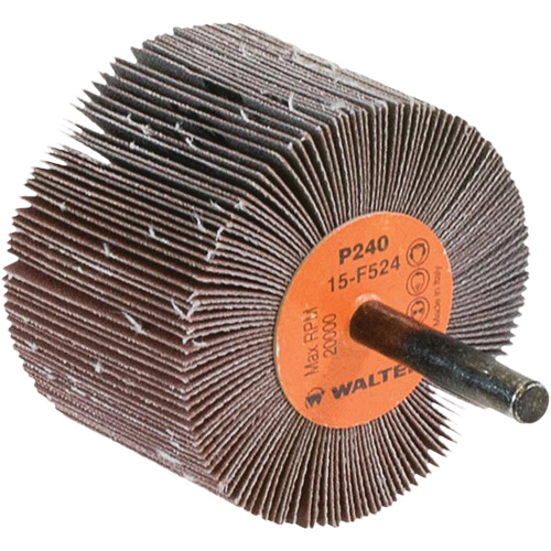 Flap Wheels-Coolcut Flap Wheels, Aluminum Oxide, 240 Grit, 2-1/2" x 1-1/2" x 1/4" Waymarc Industries Inc