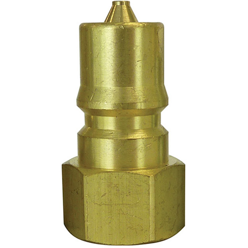Hydraulic Quick Coupler Plug, 1/2" Dia., Brass Waymarc Industries Inc