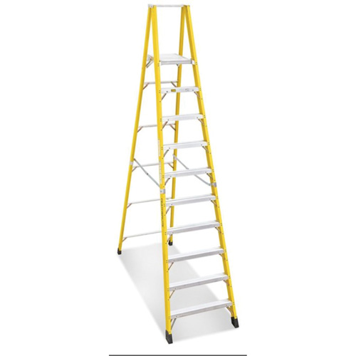 Industrial Heavy-Duty Platform Stepladders (6500 Series), 12', 300 lbs. Cap. Waymarc Industries Inc