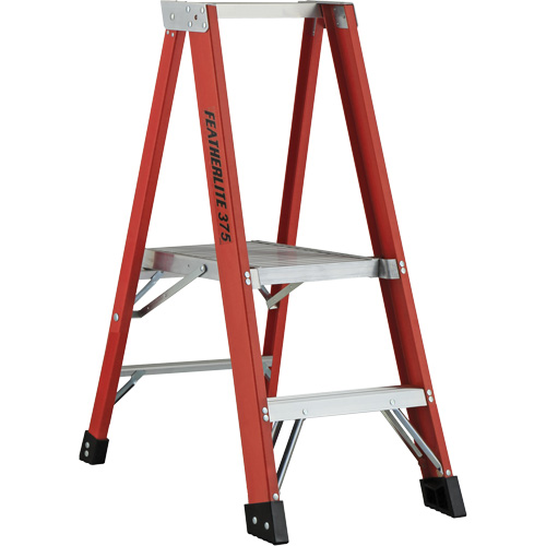 Industrial Extra Heavy-Duty Platform Stepladder (6500 AA Series), 4', 375 lbs. Cap. Waymarc Industries Inc