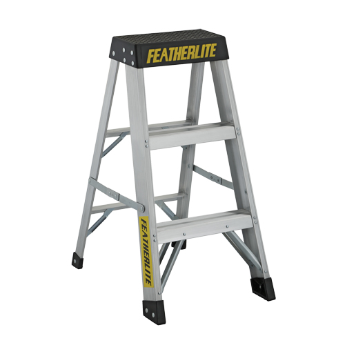 Industrial Extra Heavy-Duty Step Stool/Ladders, 3', Aluminum, 300 lbs. Capacity, Type 1A Waymarc Industries Inc