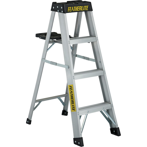 3400 Series Industrial Extra Heavy-Duty Step Ladder, 4', Aluminum, 300 lbs. Capacity, Type 1A Waymarc Industries Inc