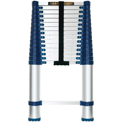 Telescopic Ladder, 3' - 15.5', Aluminum, 250 lbs. Capacity, Type 1 Waymarc Industries Inc