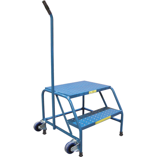 Escabeaux roulants Tilt-N-Roll, 2 marche(s), 24" l x 29" la x 19" h, Capacit&eacute; 300 lb Waymarc Industries Inc