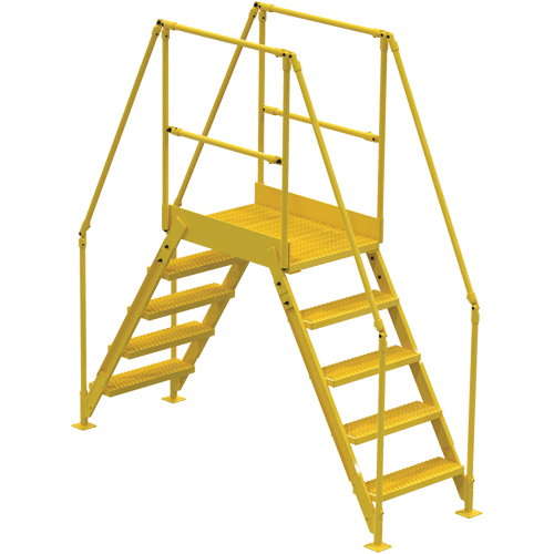 Crossover Ladder, 79 1/2" Overall Span, 50" H x 24" D, 24" Step Width Waymarc Industries Inc