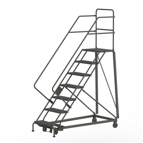 Heavy Duty Safety Slope Ladder, 7 Steps, Perforated, 50° Incline, 70" High Waymarc Industries Inc