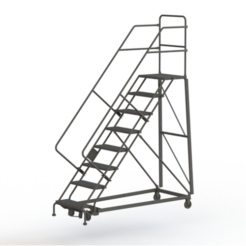 &eacute;chelles robustes en angle de s&eacute;curit&eacute;, 8 marches, Perfor&eacute;, Inclinaison 50°, Hauteur 80" Waymarc Industries Inc