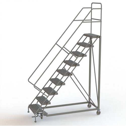 &eacute;chelles en angle de s&eacute;curit&eacute;, 9 marches, Stri&eacute;, Inclinaison 50°, Hauteur 90" Waymarc Industries Inc