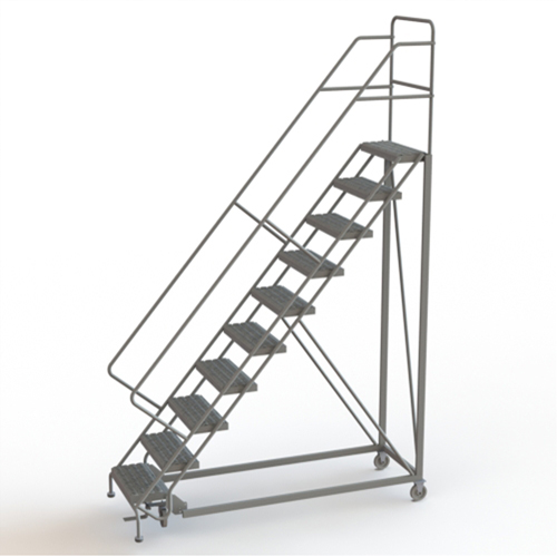 &eacute;chelles en angle de s&eacute;curit&eacute;, 10 marches, Stri&eacute;, Inclinaison 50°, Hauteur 100" Waymarc Industries Inc