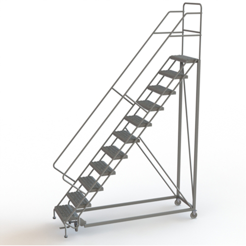 &eacute;chelles en angle de s&eacute;curit&eacute;, 11 marches, Stri&eacute;, Inclinaison 50°, Hauteur 110" Waymarc Industries Inc