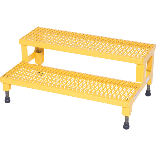 Adjustable Step-Mate Stand, 2 Step(s), 36-3/16" W x 22-7/8" L x 15-1/4" H, 500 lbs. Capacity Waymarc Industries Inc