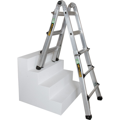 Telescoping Multi-Position Ladder, 2.916' - 9.75', Aluminum, 300 lbs., CSA Grade 1A Waymarc Industries Inc