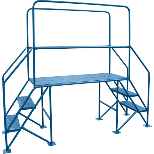 Crossover Ladder, 35-1/2" Overall Span, 31-1/2" H x 22" D, 22" Step Width Waymarc Industries Inc