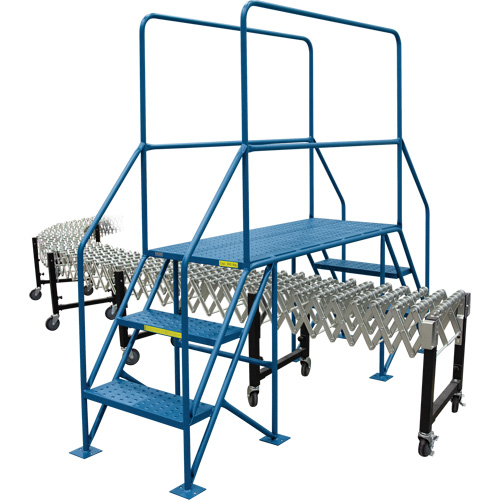 Crossover Ladder, 35-1/2" Overall Span, 31-1/2" H x 22" D, 22" Step Width Waymarc Industries Inc